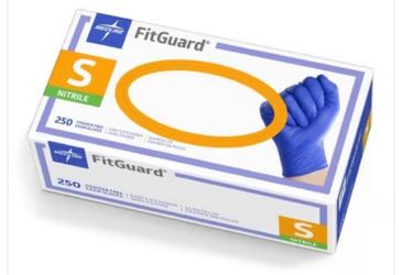 Medline FitGuard Nitrile Exam Gloves Size Small 250ct