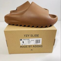 Brown Yeezy Slides Sz 9 Ds 