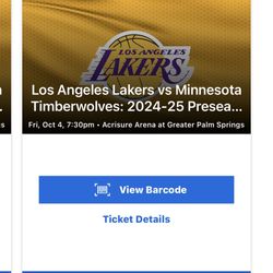 2 Los Angeles Lakers vs Minnesota Timberwolves 24-25 Preseason