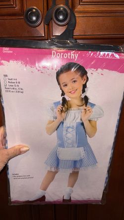 Dorothy child girls Halloween costume size large 12–14 new