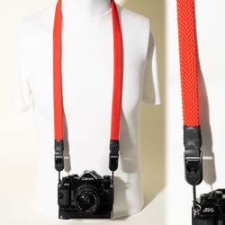 Camera Strap Neck Peak Design Anchors Quick Release Red Flat Braid Paracord 44"