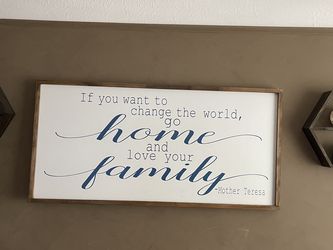 Wall picture W/quote