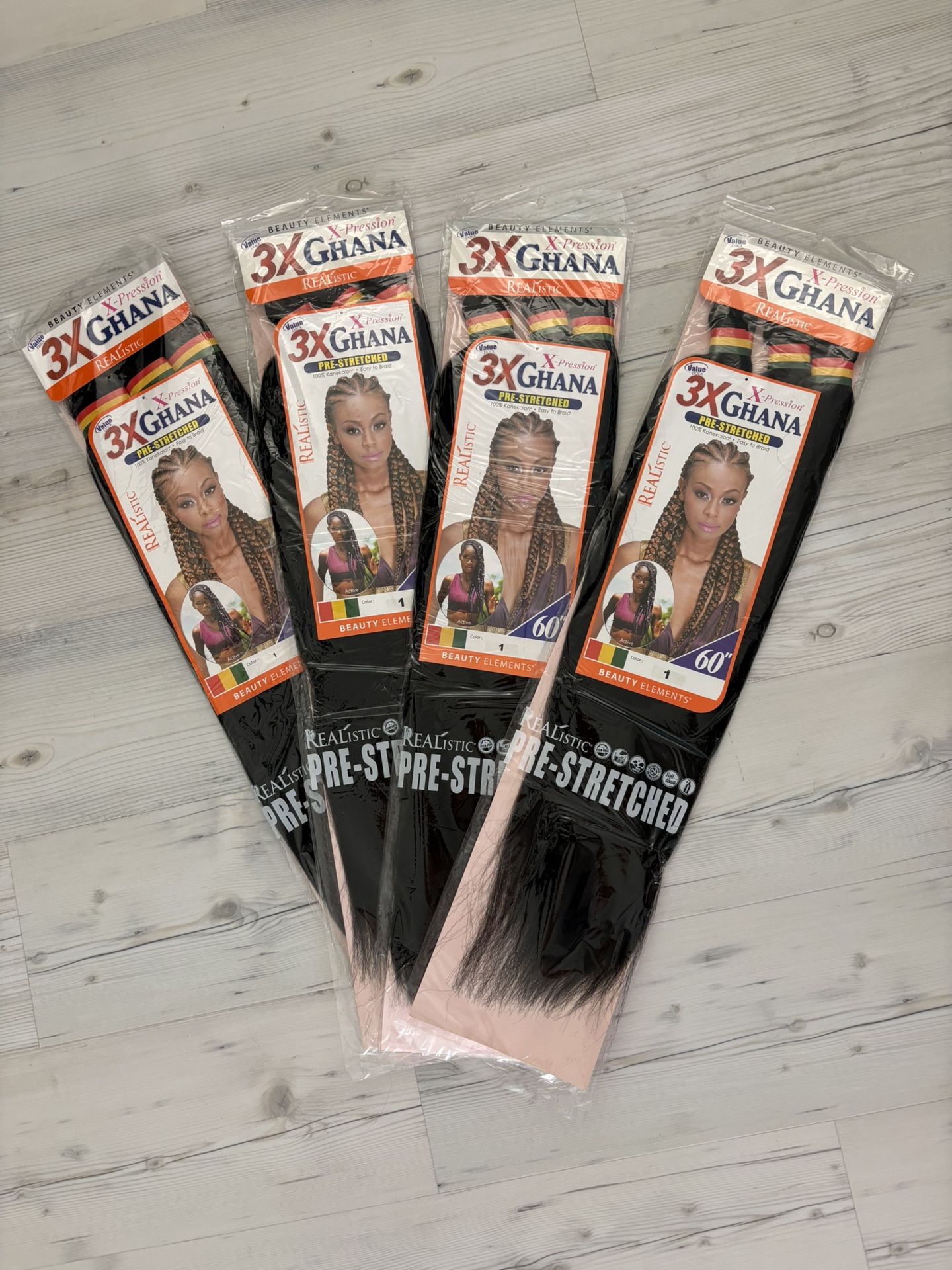 3X GHANA PRE-stretched 