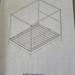 Mid-Century Canopy Bed