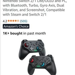 NINTENDO SWITCH 2 pack controllers new on box
