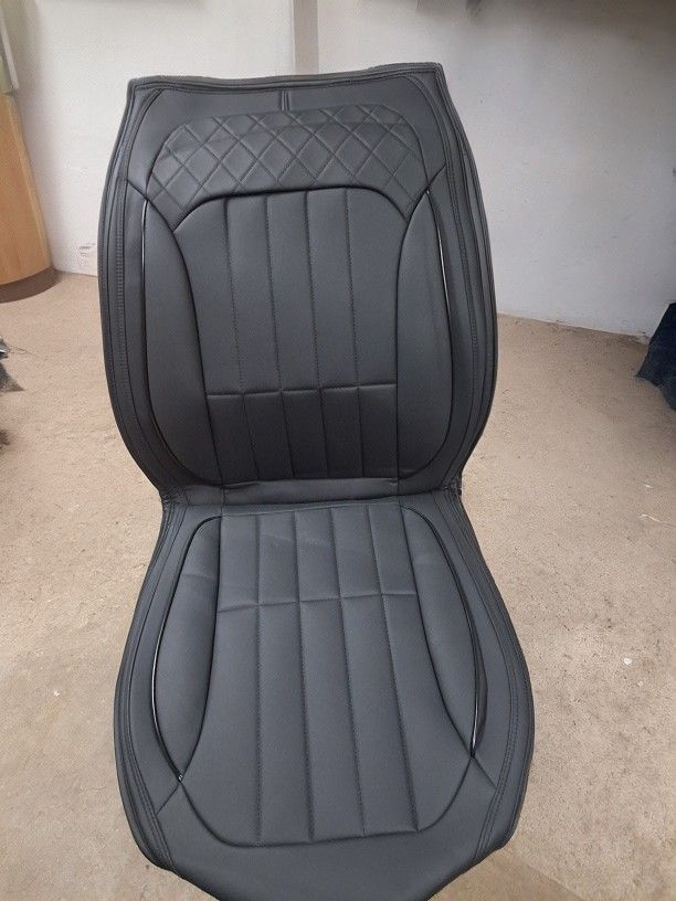 Universal Car Seat Cover – Stylish Black Leather Look, Easy Fit – Act Fast!