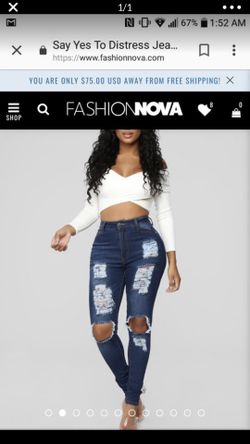 Fashion nova high waisted jeans