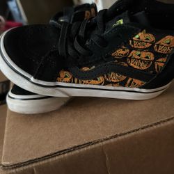 Pumpkin Vans Size 8.5c 