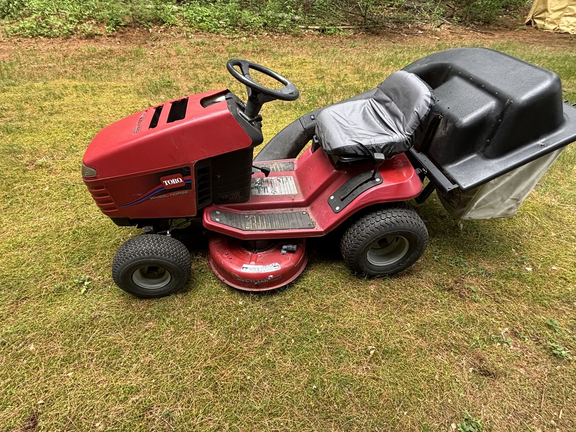 Toro Wheel Horse lawn tractor, ride on mower in working https://offerup.co/faYXKzQFnY?$deeplink_path=/redirect/ available, please read ad