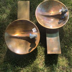 2 Copper Drinking Fountains