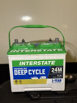 Interstate marine RV deep cycle special edition EFB 12v Battery 