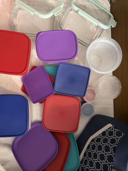 Kitchen Storage Mega Bundle • Thermos Cooler • Tupperware Lot • Glass Containers • Meal Prep Set