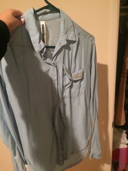 Women’s Casual Pastel Blue Medium or Small Regular