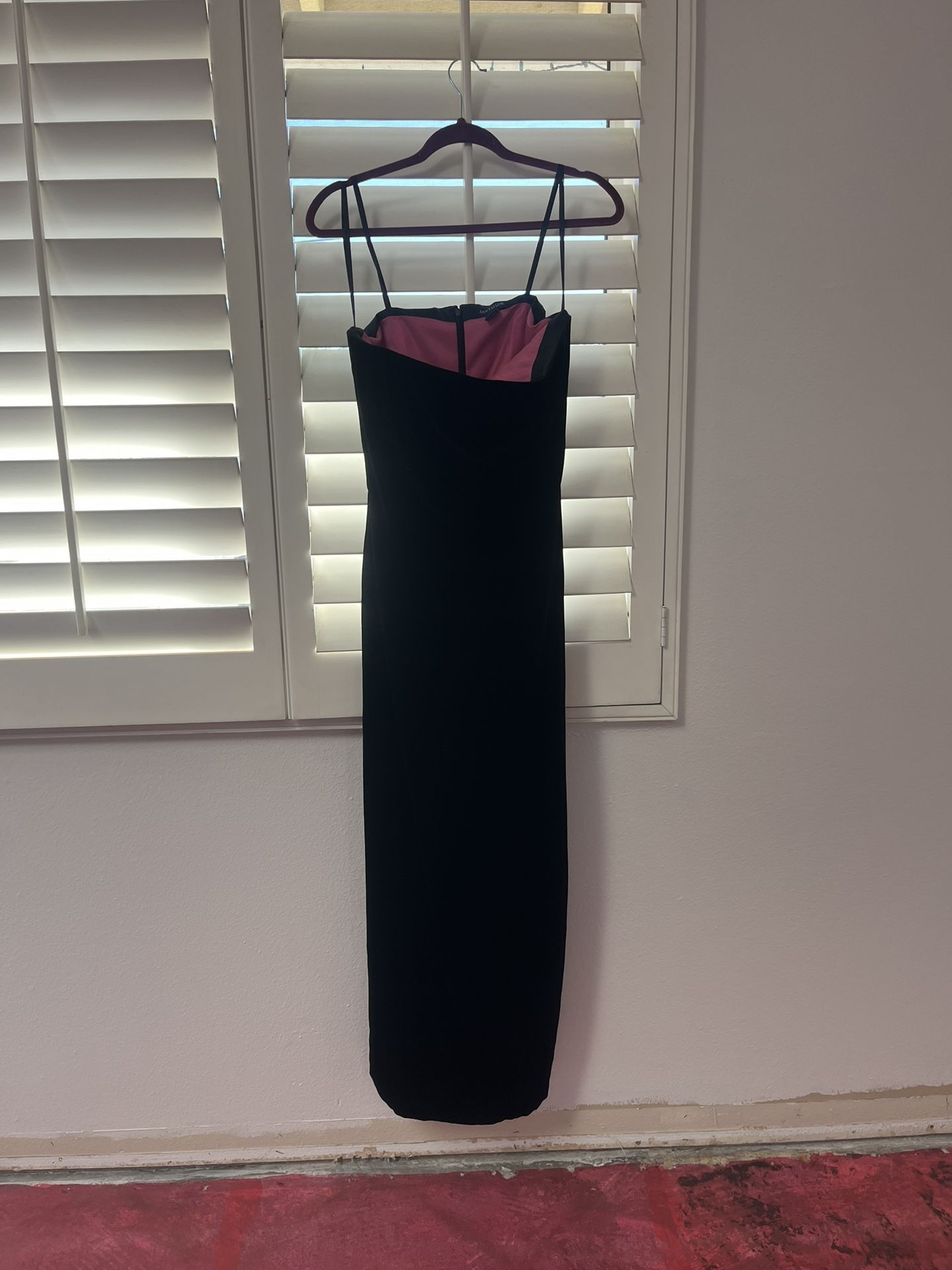 Black Velvet Anne Taylor Strapless Dress And Jacket