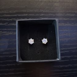 Moissanite diamond earrings