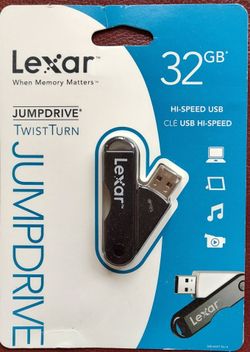 NEW:
Lexar JumpDrive TwistTurn USB Flash Drive, 32 GB