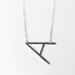 Silver Letter (A )Necklace