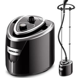 Steamer for Clothes, 1500W Standing Garment Steamer with 35s Fast Heating, 2.5L Water Tank for 1.5H Steaming, Adjustable Height Stand with Clothes Han