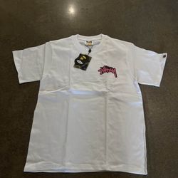 Bape X Stussy White T-shirt 