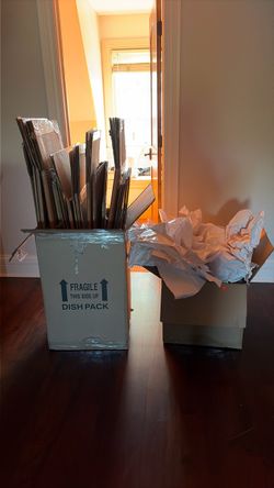 15 Moving Boxes and Packing Paper
