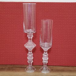 Homemade Glass candle holders