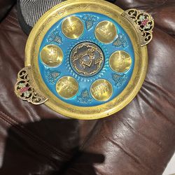 Seder plate made in Israel