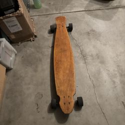 	solid wood longboard