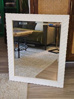 Mirror w/ white border