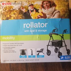 Rollator (With Seat & Storage) 