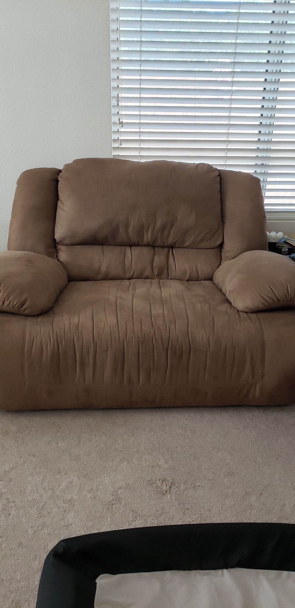 Full and half couch - tan