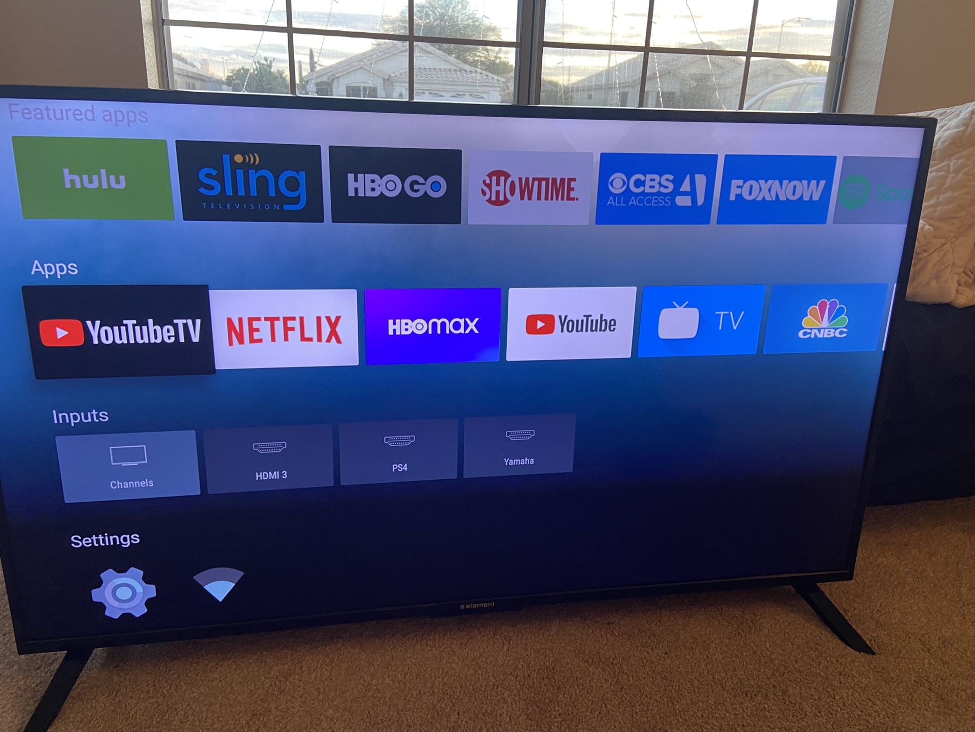 Element 50” 4K UHD Smart Android TV with built-in Google Assistant