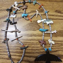 Native American Style Animal Necklace 