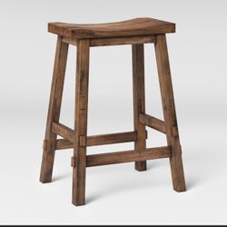 Farmhouse Wood Counter Height Barstools