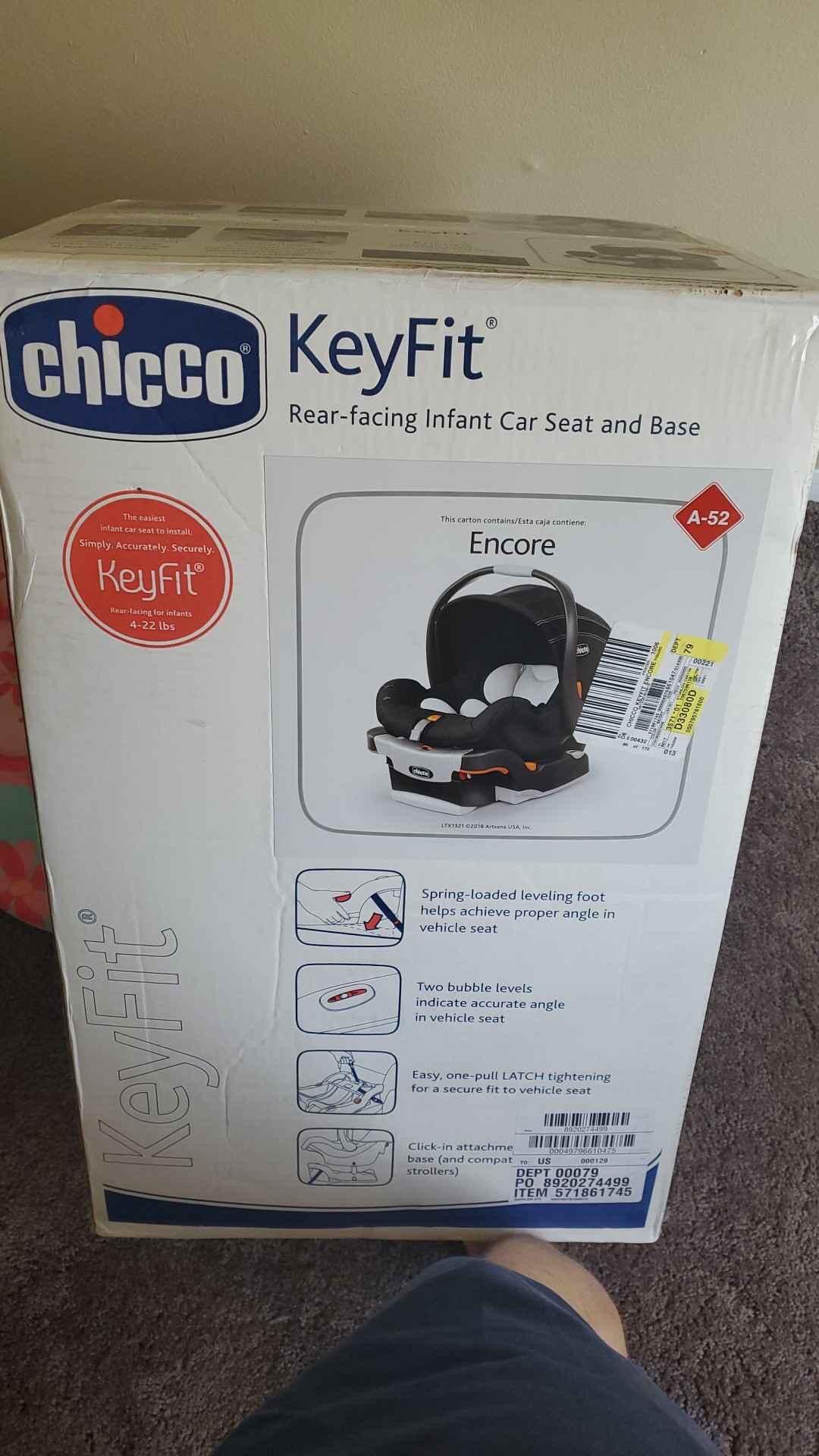 Key fit infant car seat