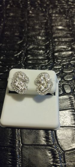 Solid 925 Silver Nuggets Earrings 