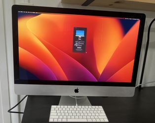2017 27" Apple iMac Retina 5K Core i5 3.4GHz 163GB RAM 1TB Storage, MacOS Ventura