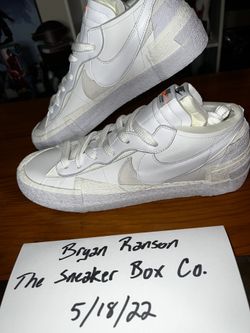 Nike Sacai Blazer Low Patent Leather Size 14