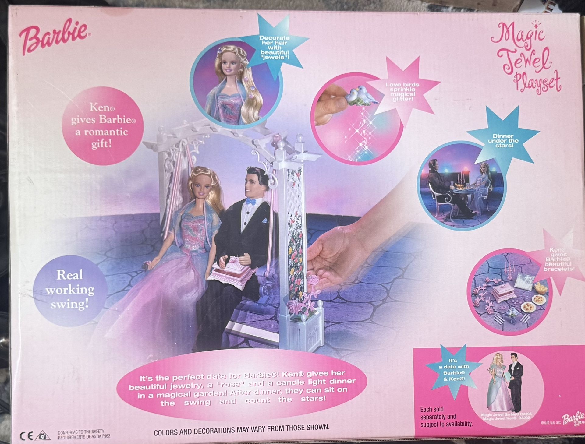 Barbie Magic Jewel Garden Prom Date night Playset Accessories #47806 Mattel New