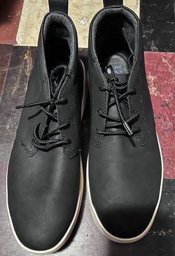 Black Leather Chukka Boots