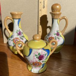 Hand painted Vintage Set