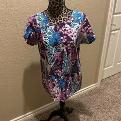 Scrub Top, Size M, $5