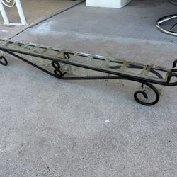 Wrought Iron Mantle Candle Holder