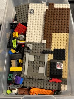 LEGO 2 lb + Bulk Lot : Mini-figs Included. Will receive exactly what is shown in the photos 