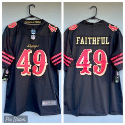 San Francisco 49ers Faithful Jersey S M L XL XXL 