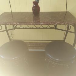 Wine Rack And Bar And Two Chair 