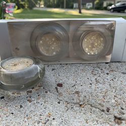 3 Clear Crystal Glass Votive Pier 1 Imports Tea Light Candle Holders