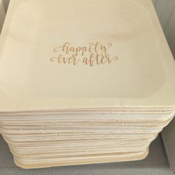 Wedding Plates - Happily Ever After (85ct)