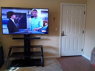 Tv stand only &Glass and Metal Media Tower Shelf