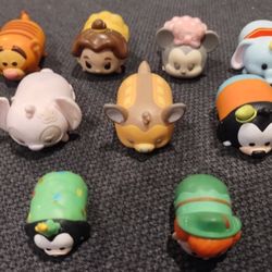 9;Disney Tsum Tsum figures.