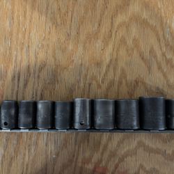 Craftsman 1/2” 10-piece 6-point Impact Socket Set